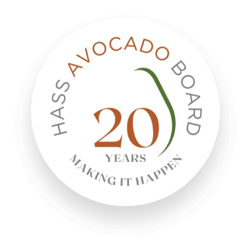 Hass Avocado Board 20th Anniversary logo
